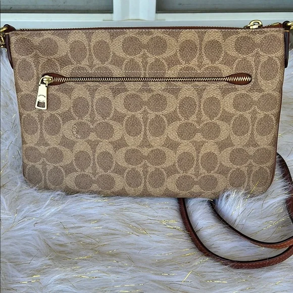 Coach Brown Signature Crossbody Bag - Picture 2 of 3